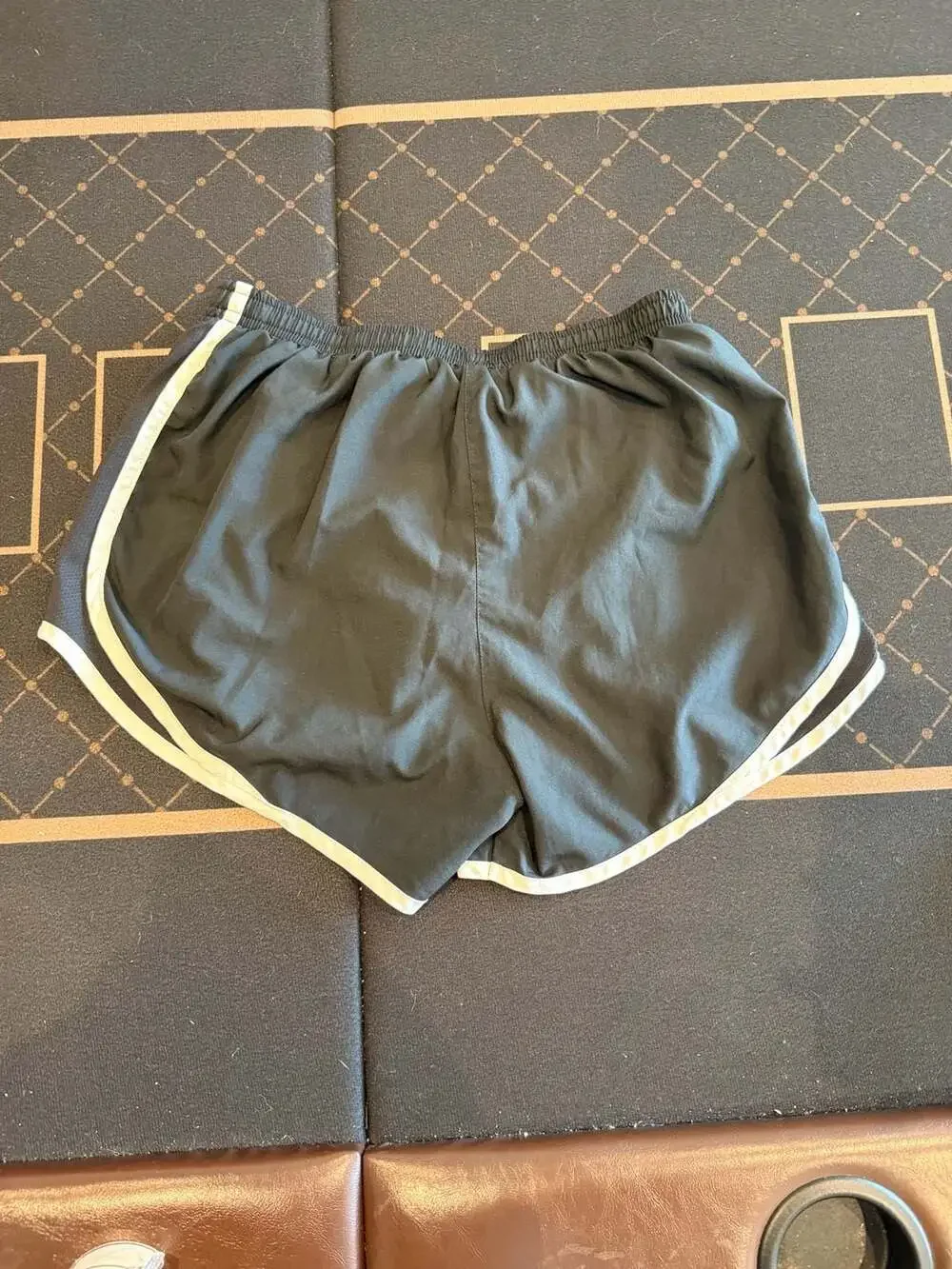 Nike Women's Tempo Dri-FIT Running Shorts, Black with White Trim, Size Small